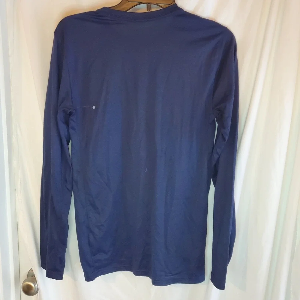 Mens Nike‎ Navy OLE MISS REBEL REALTREE Long Sleeve Performance Tee Small